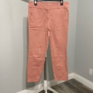 Loft Outlet Pink Modern Chino Crop Pants Size 6
